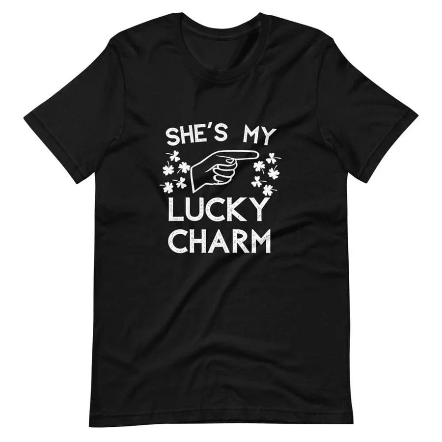 She's/He's My Lucky Charm Pointing Couples Tee Bundle