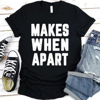 Customizer - Nothing Makes Sense When We're Apart Couples Matching Tee