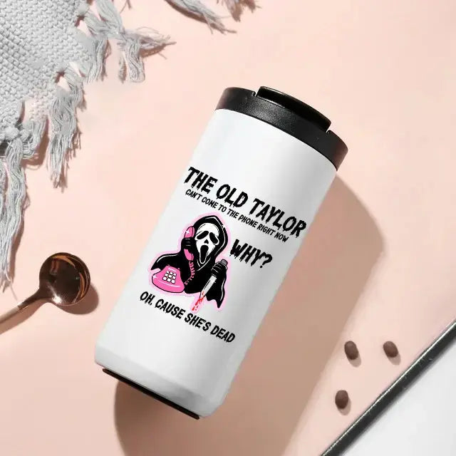 Tumbler - The Old Tay Can't Come To The Phone Right Now Halloween 14oz Coffee Tumbler