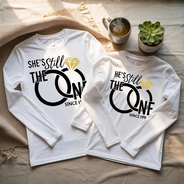 She & He Still The One Years Long Sleeve Editionlong_sleeve_white_tshirt