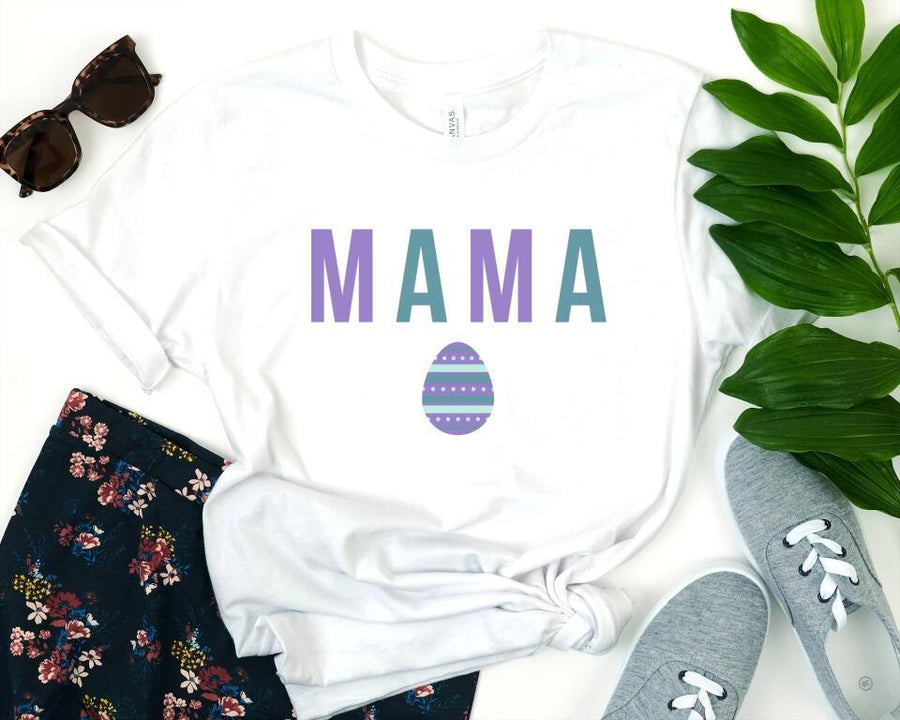 Customizer - Mama Mini Easter Egg Tee - Mom And Daughter Easter Tee