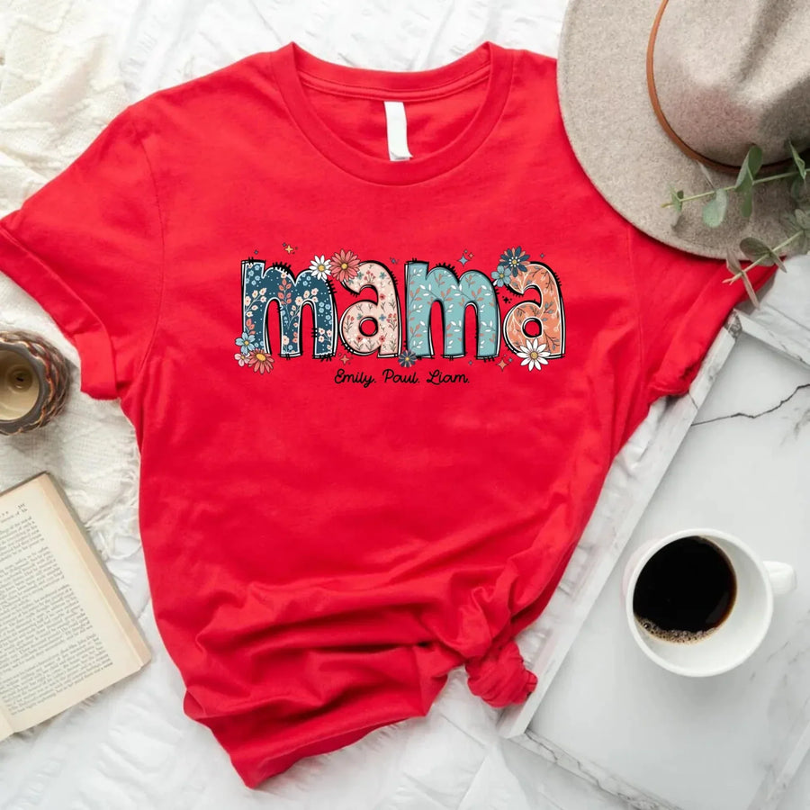 red t-shirt