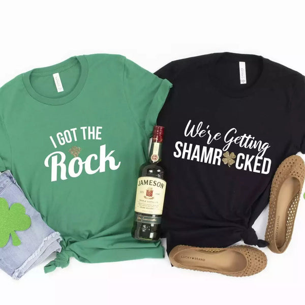 I Got The Rock Couples St Patty's Engagement T-Shirt Bundle