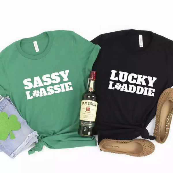 Sassy Lassie Lucky Laddie Couples Tee Bundle