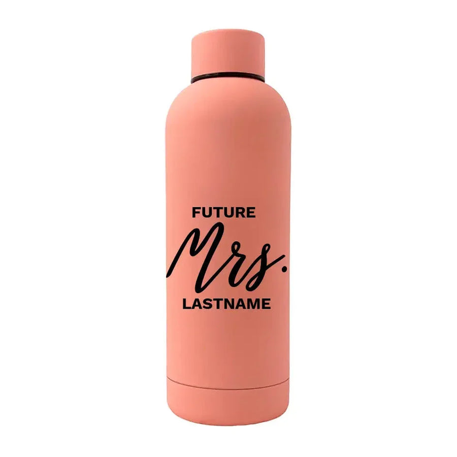 Customizer - Future Mrs. Personalized 17oz Rubber Bottle