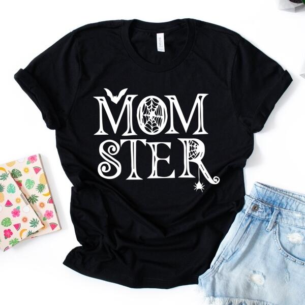 Momster and Dadcula Halloween Couples Tees