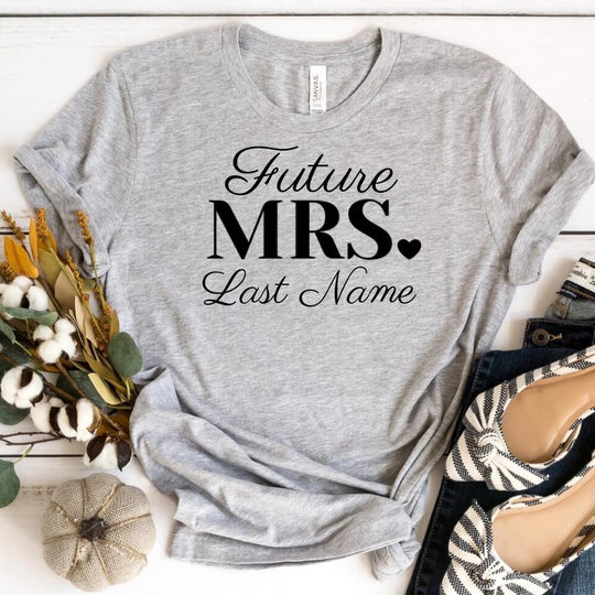 Top personalizado con el apellido de la señora