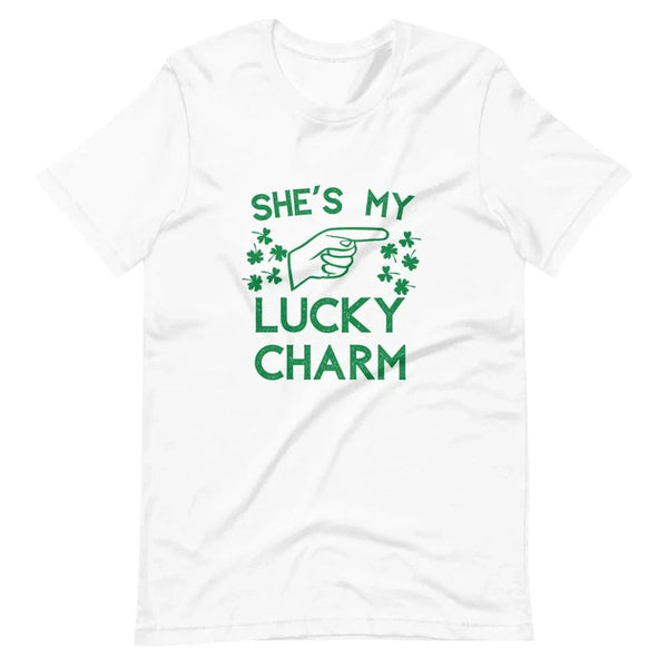 She's/He's My Lucky Charm Pointing Couples Tee Bundle