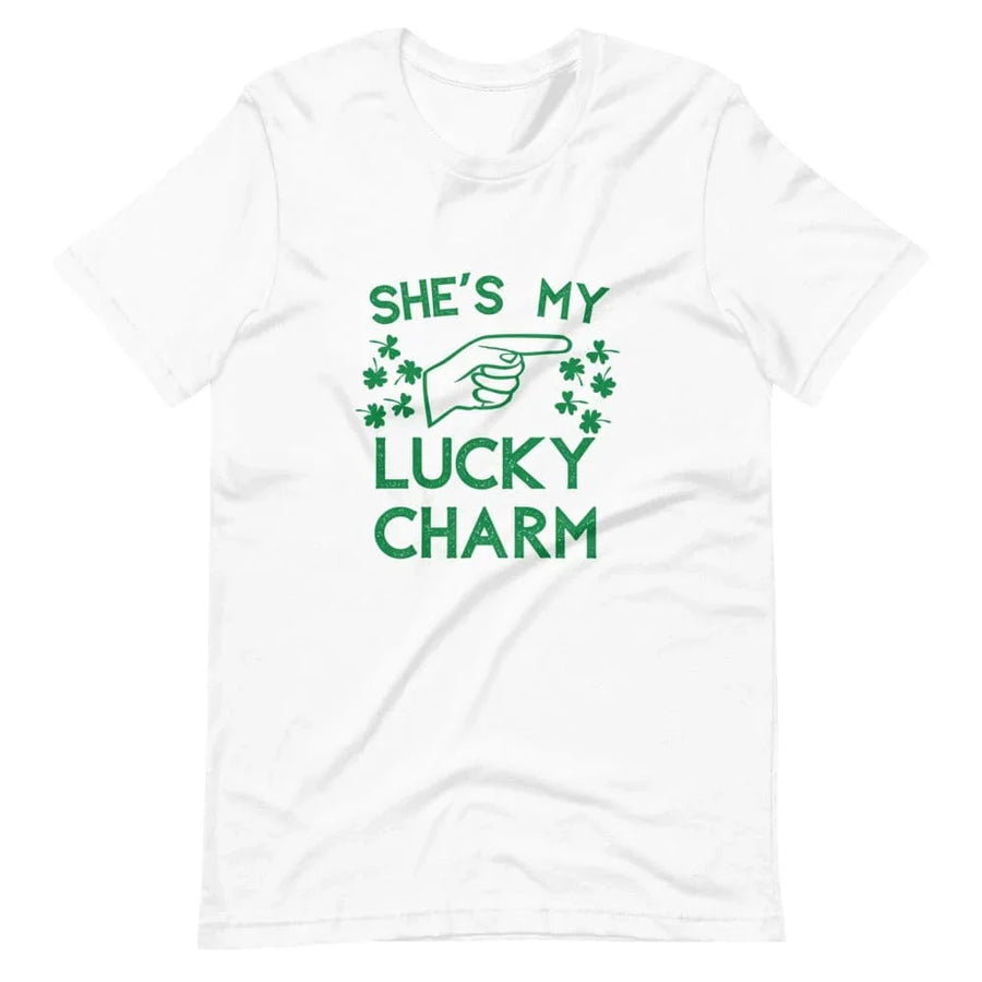 She's/He's My Lucky Charm Pointing Couples Tee Bundle