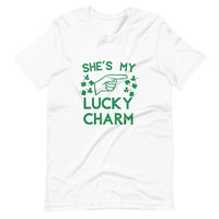 She's/He's My Lucky Charm Pointing Couples Tee Bundle