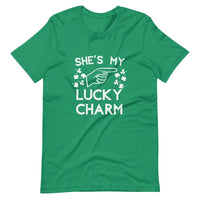 She's/He's My Lucky Charm Pointing Couples Tee Bundle