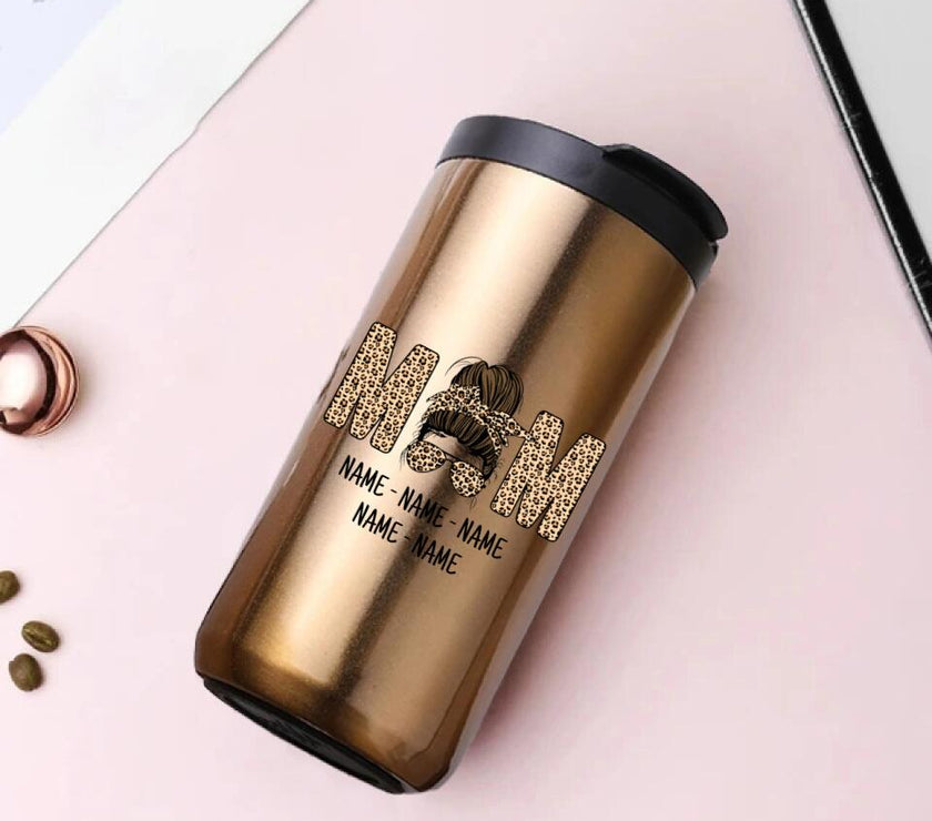 Customizer - Mom And Kids Personalized 14oz Coffee Tumbler