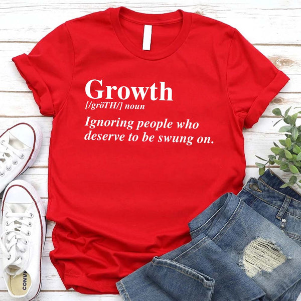 Growth Definition Graphic Tee – Unisex Uplifting Message T-Shirt