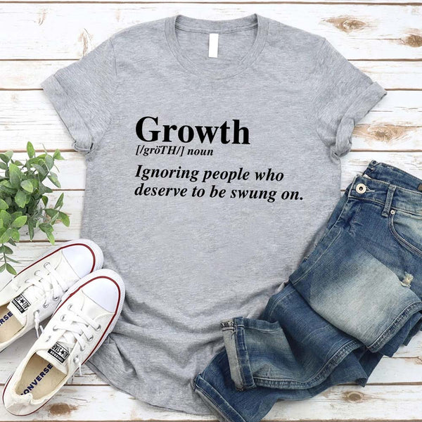 Growth Definition Graphic Tee – Unisex Uplifting Message T-Shirt