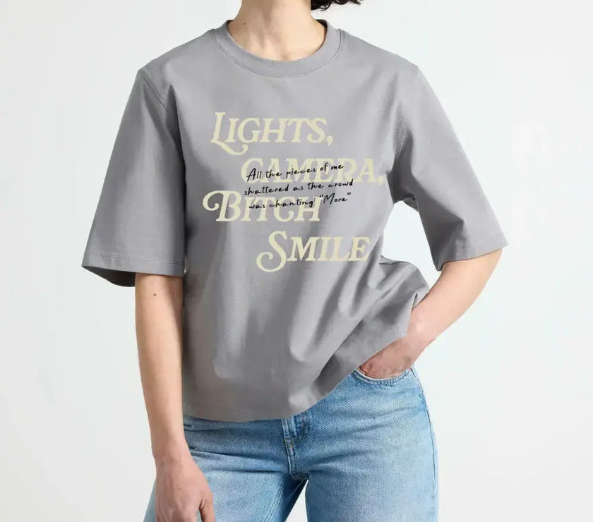 Lights Camera Bitch Smile T-shirt