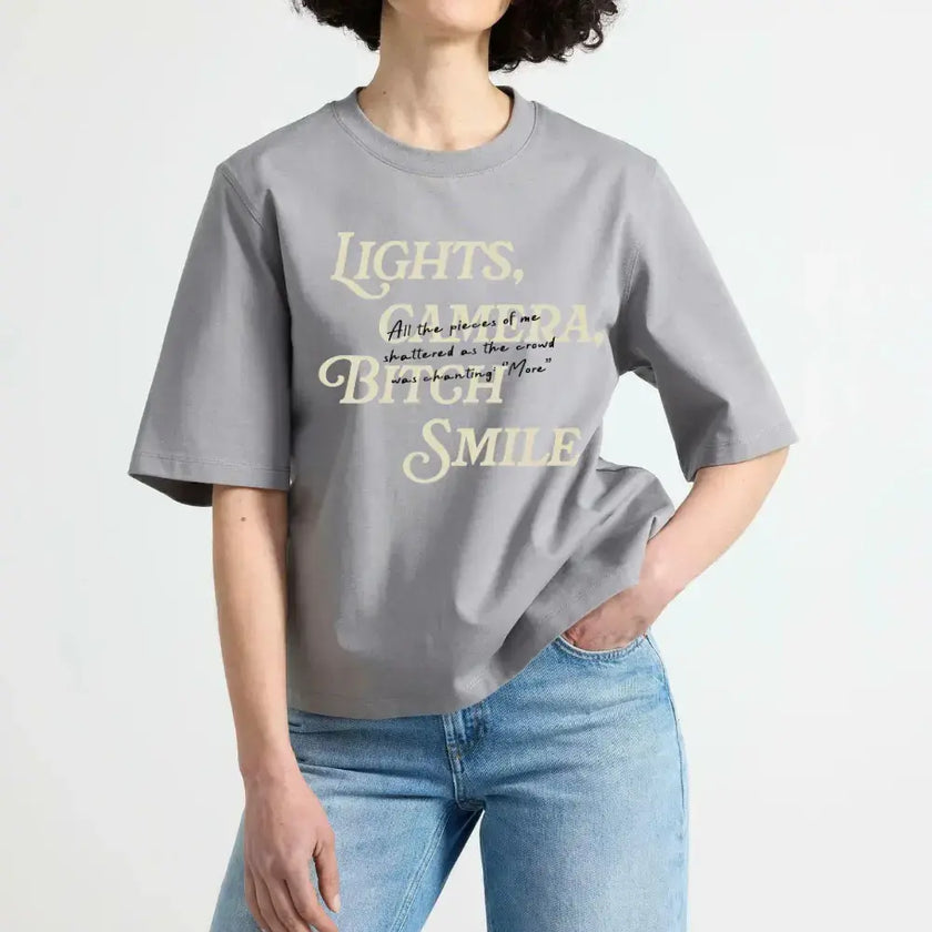 Lights Camera Bitch Smile T-shirt