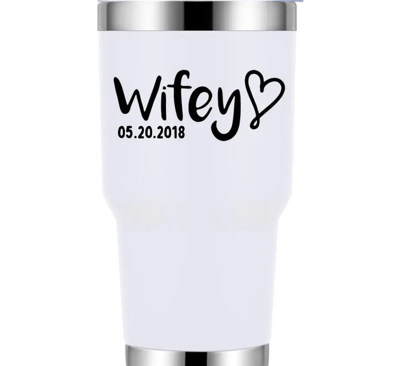 Customizer - Hubby & Wifey Personalized Tumbler