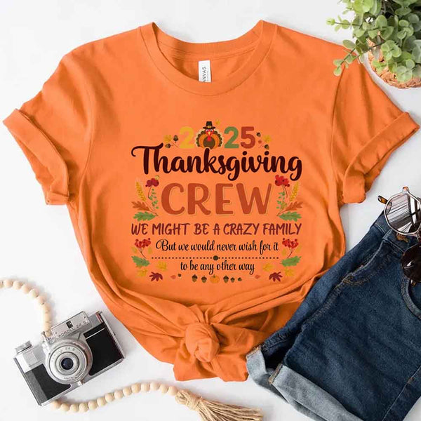 Thanksgiving Family Matching Funny Shirts – Fall Holiday Adult Tees