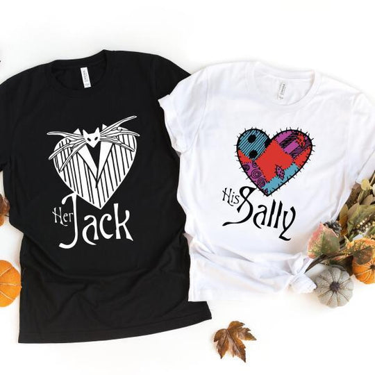 The Jack & The Sally Couples Halloween Tee