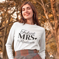 Mrs. Last Name Personalized Tees
