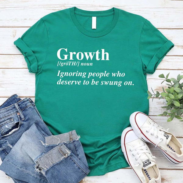 Growth Definition Graphic Tee – Unisex Uplifting Message T-Shirt