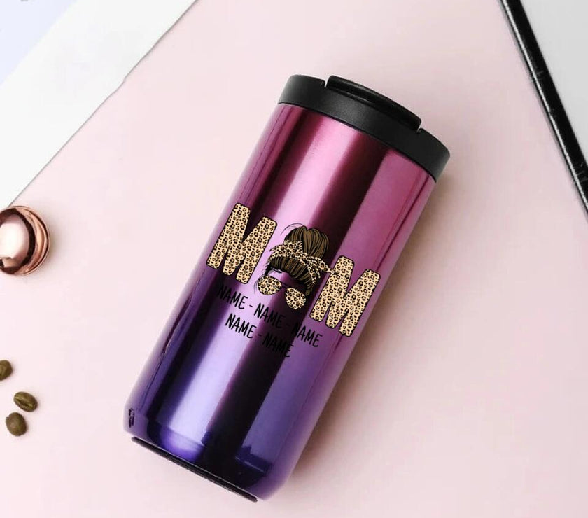 Customizer - Mom And Kids Personalized 14oz Coffee Tumbler