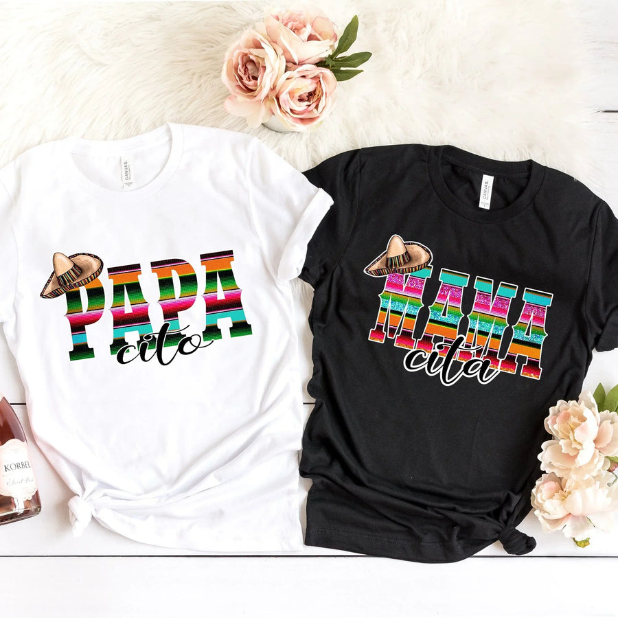 Mama/Papa Couple Tee