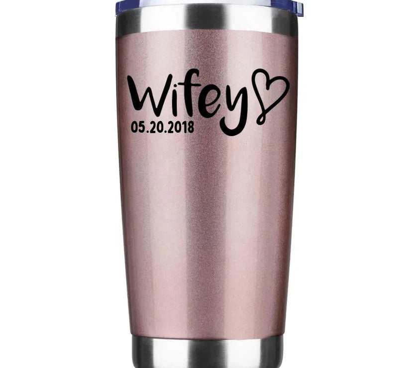 Customizer - Hubby & Wifey Personalized Tumbler