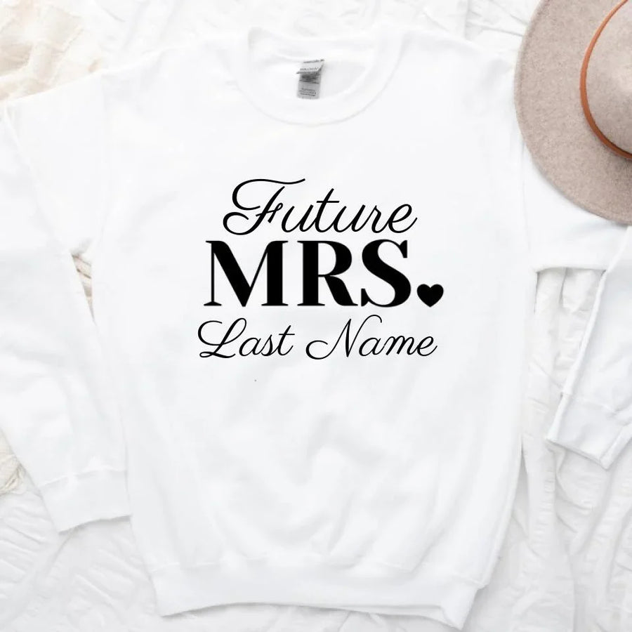 Mrs. Last Name Personalized Tees
