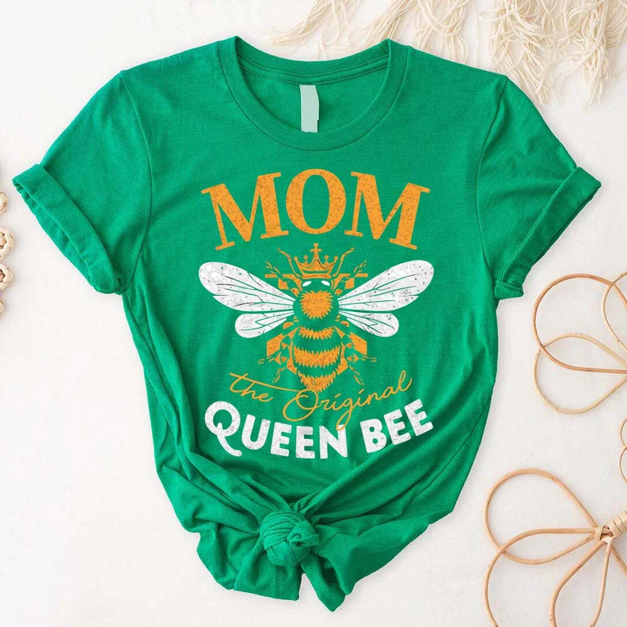 Camiseta "Mamá, la abeja reina original": camiseta elegante y divertida para el Día de la Madre