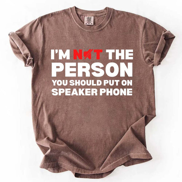 Speaker Phone Unisex T-Shirt – Funny Talk Loud Tee