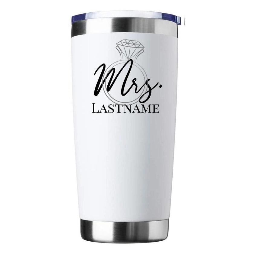 Customizer - Mrs With Ring Personalized Tumbler