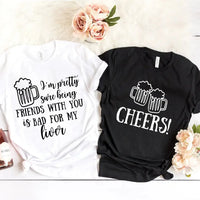 Raising Glasses, Risking Livers Couples Tee Bundle