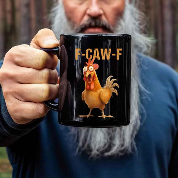 Funny F-Caw-F Chicken Mug