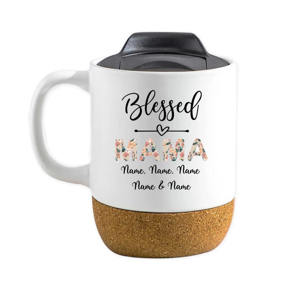 Customizer - Blessed Mama & Mama's Blessing Personalized Cork Mug