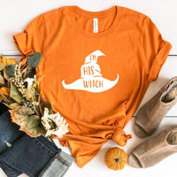 I'm Her BOO, I'm His Witch Halloween Couples Tee
