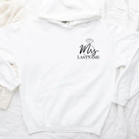 Custom Mrs Crewneck with Ring Shirts – Personalized Bride Gift for Wedding Tees