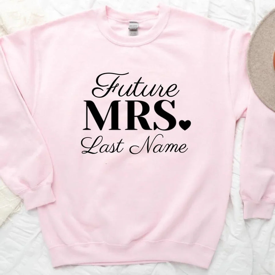 Mrs. Last Name Personalized Tees