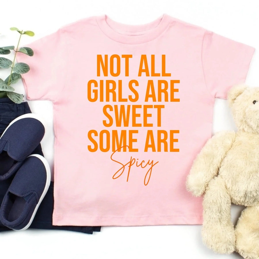 Not All girls are Sweet Some are Spicy Thanksgiving Family T-Shirt