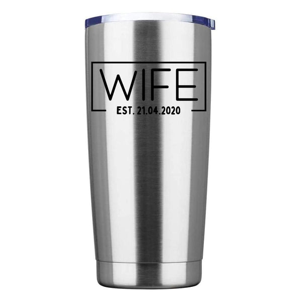 Customizer - Wife Hubs Established Personalized Tumblers