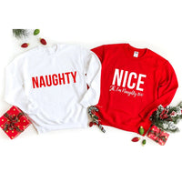 Sweatshirt - Christmas Naughty & Nice Sweatshirt