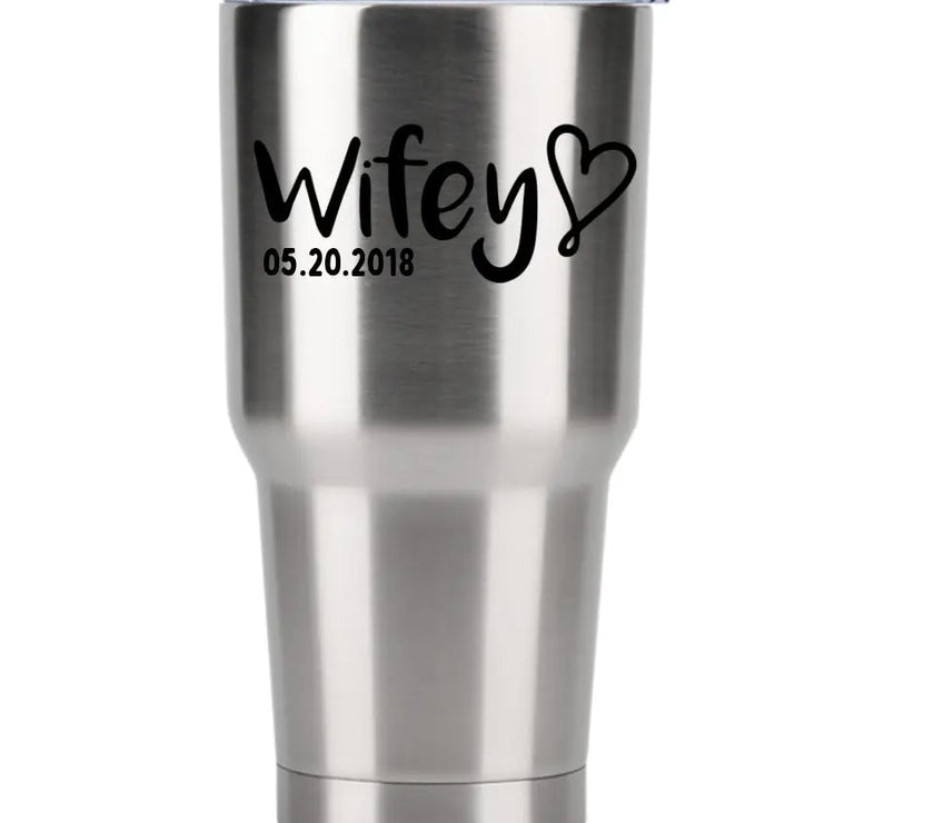 Customizer - Hubby & Wifey Personalized Tumbler