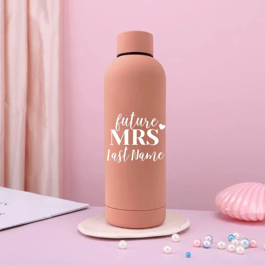 Customizer - Future Mrs & Mr Personalized Rubber Bottle