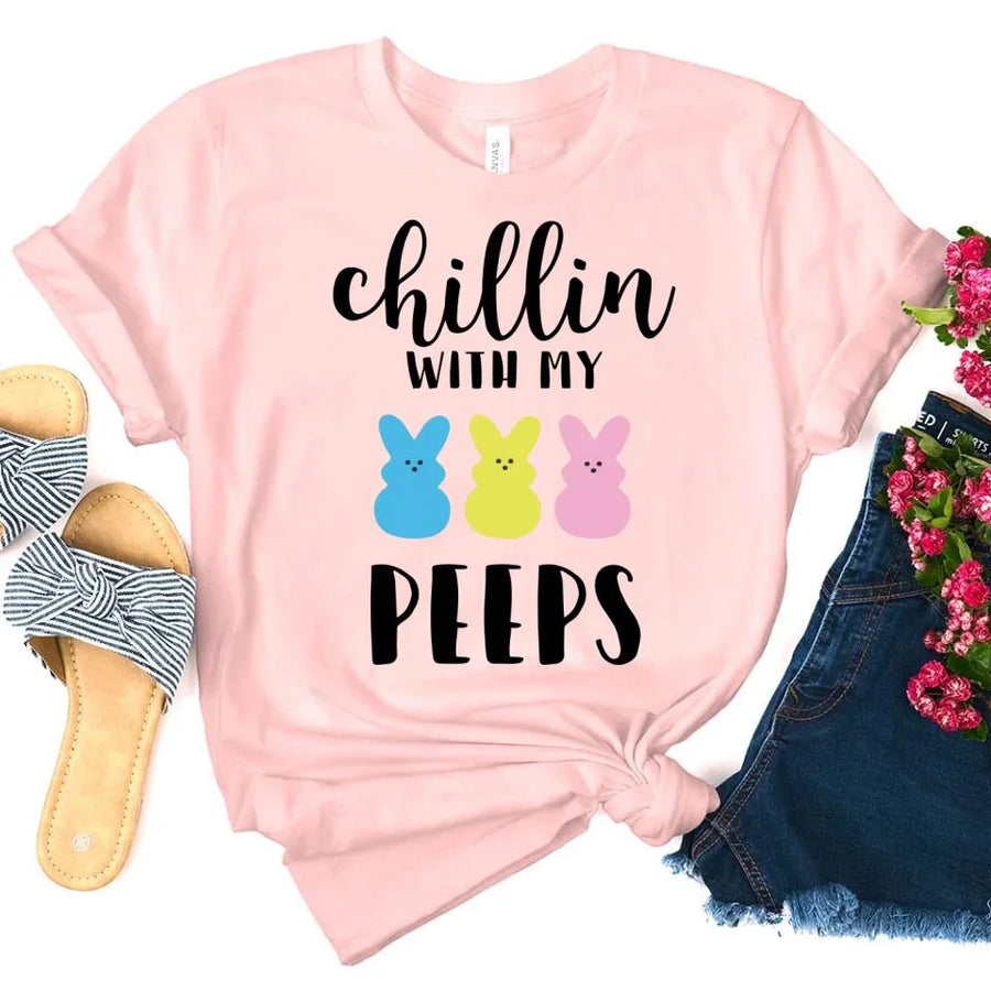 Customizer - Chilling With My Peeps Family Tee