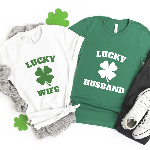 Lucky Husband, Lucky Wife Couples Tee Bundle