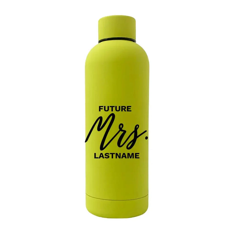 Customizer - Future Mrs. Personalized 17oz Rubber Bottle