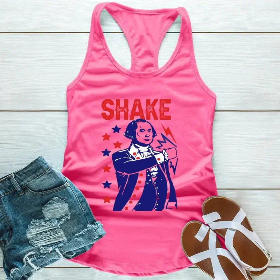 The Presidents Shake And Bake Matching 4th Of July Tank Top