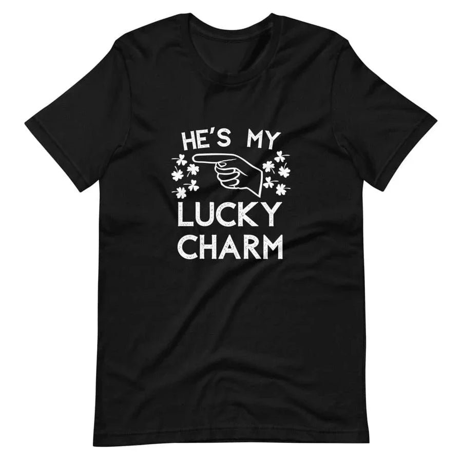 She's/He's My Lucky Charm Pointing Couples Tee Bundle