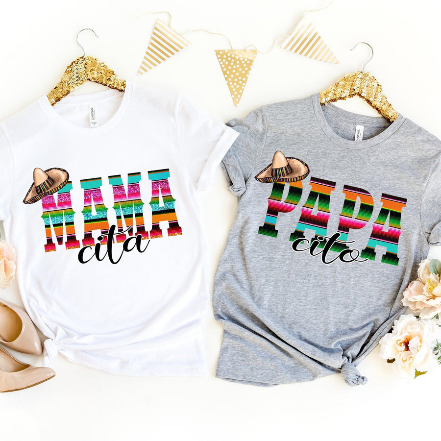 Mama/Papa Couple Tee