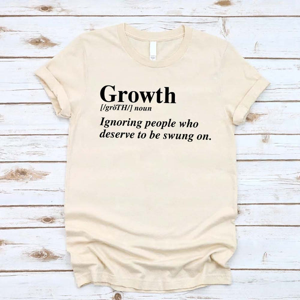 Growth Definition Graphic Tee – Unisex Uplifting Message T-Shirt